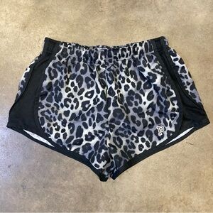 Victoria's Secret PINK Women's Mesh Athletic Shorts Leopard Print Size M